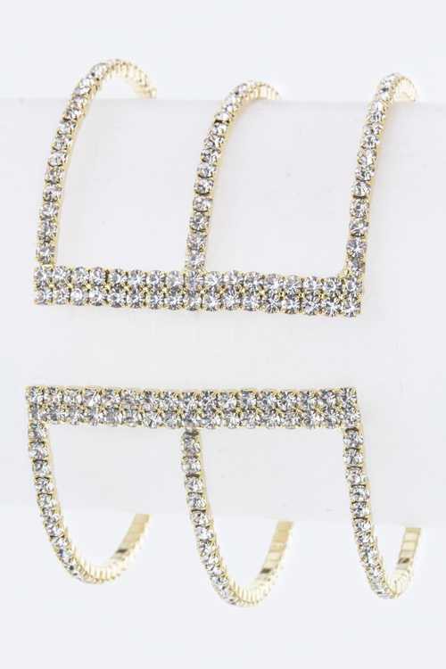 Crystal Open Bar Bangle - Tigbuls Variety Fashion