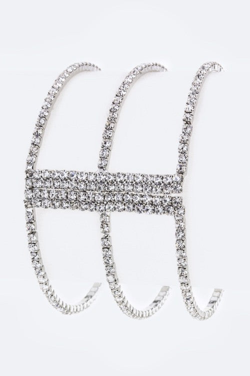 Crystal Open Bar Bangle - Tigbuls Variety Fashion