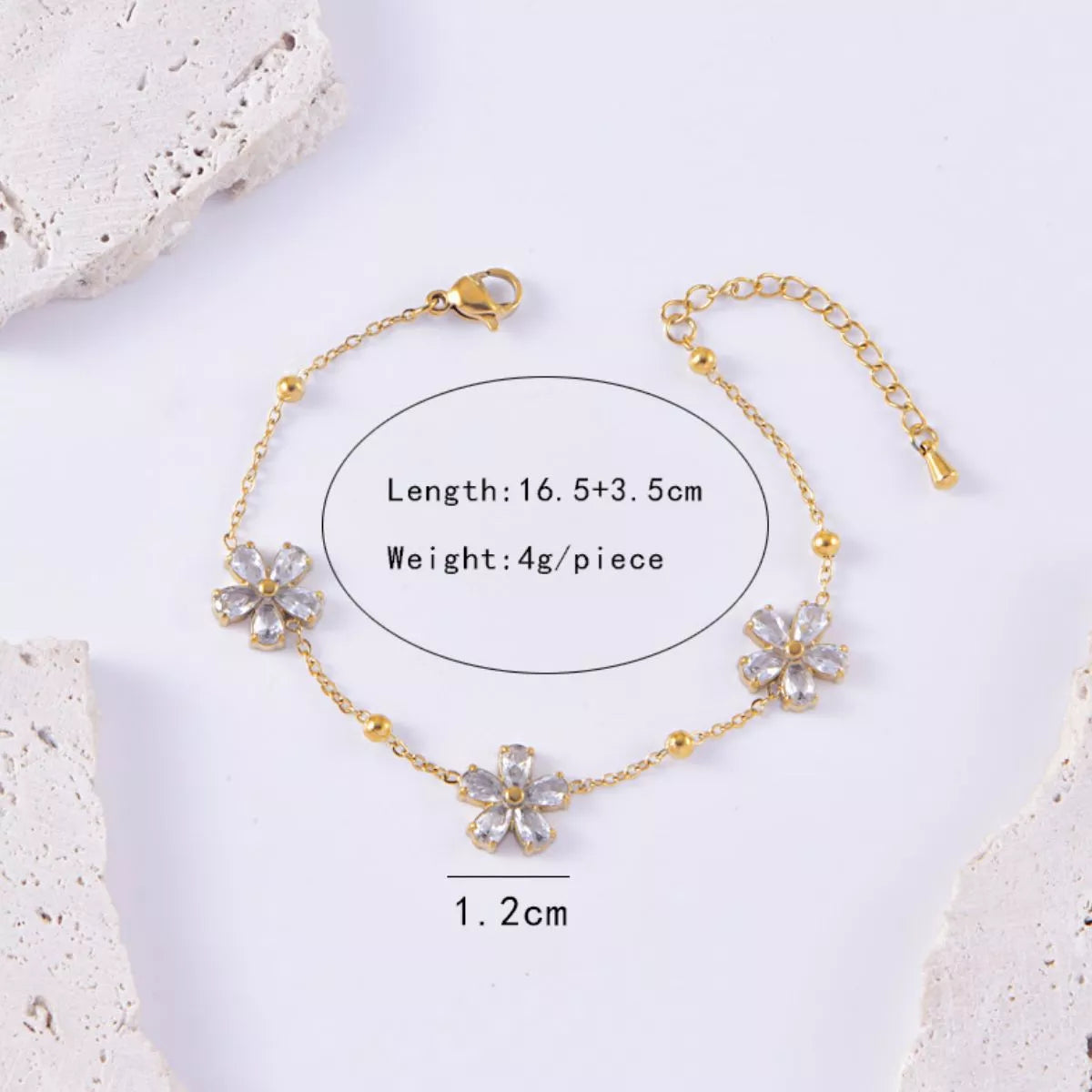 18K Gold-Plated Flower Jewelry Set - Tigbul's Variety Fashion Shop