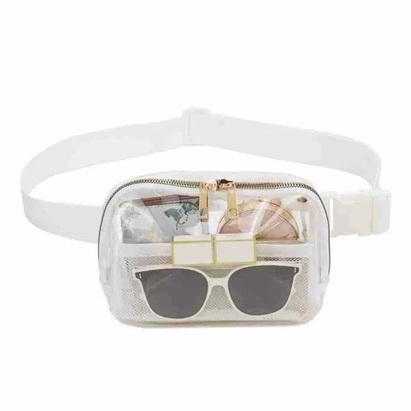 Clear Stadium Belt Bag Sling Crossbody - Tigbul's Variety Fashion Shop
