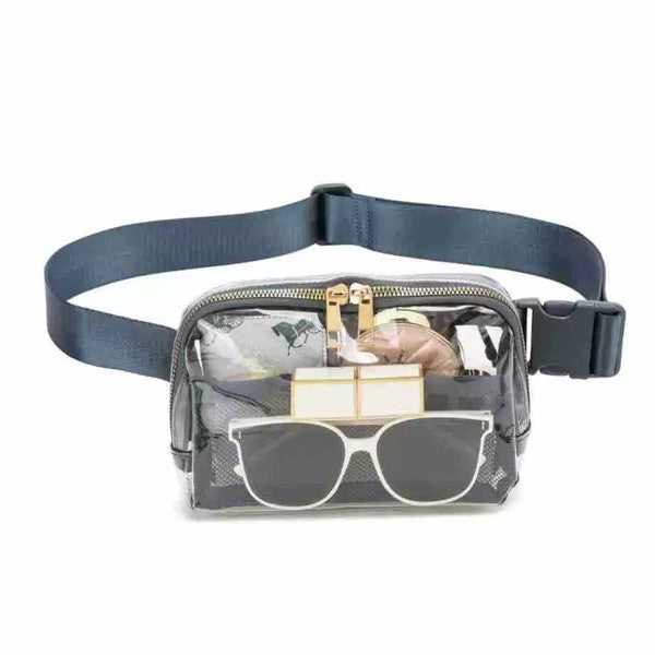 Clear Stadium Belt Bag Sling Crossbody - Tigbul's Variety Fashion Shop