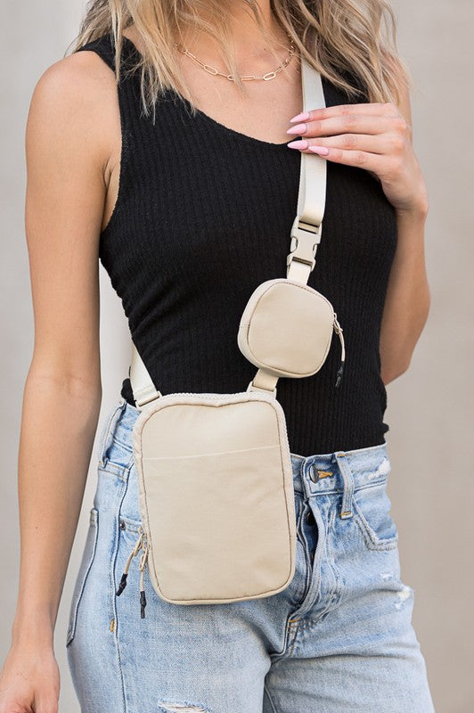 Eva Clippable / Removable Coin Pouch Crossbody - Tigbul's Variety Fashion Shop