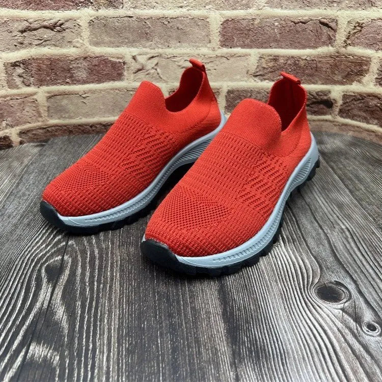 Breathable Mesh Round Toe Platform Athletic - Tigbul's Variety Fashion Shop