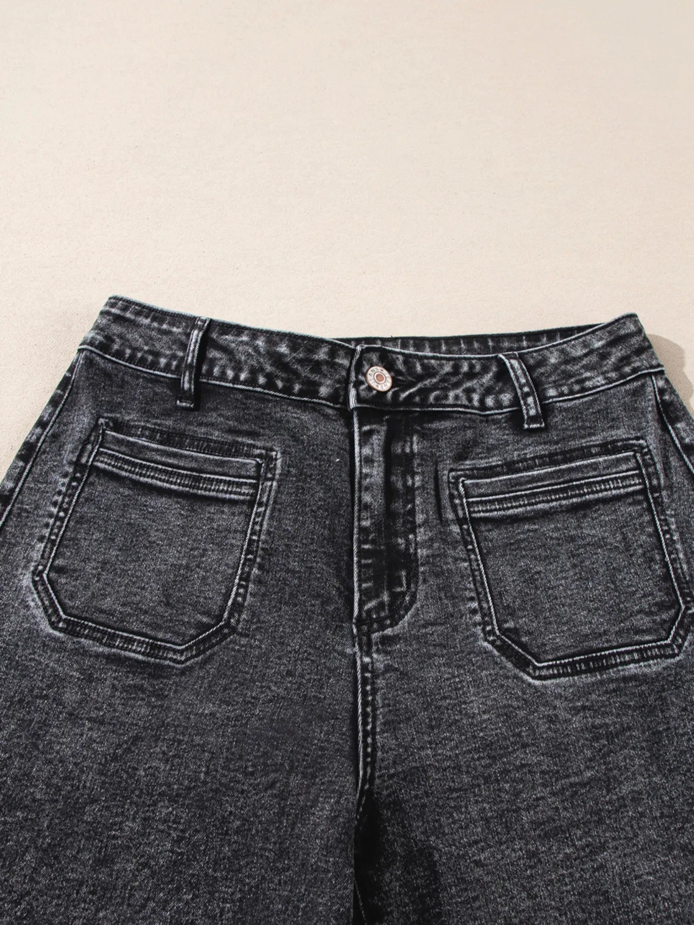 High-Waisted Wide Leg Washed Jeans - Tigbul's Variety Fashion Shop