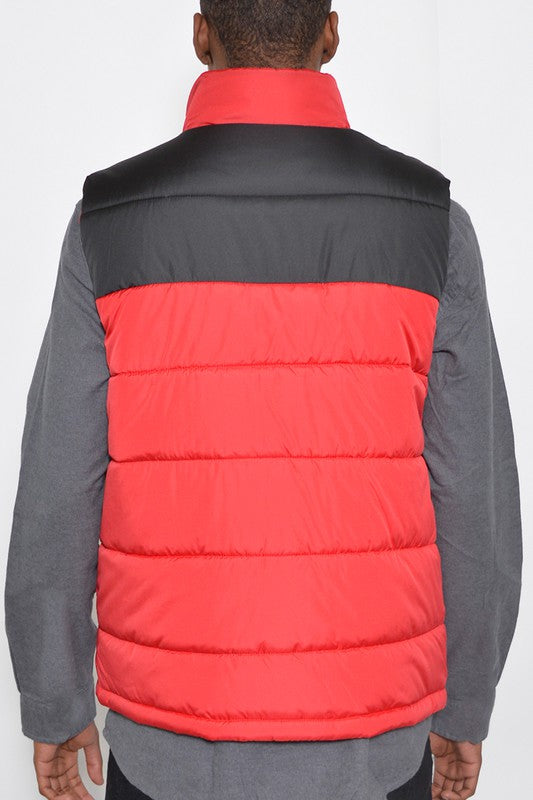 PADDED WINTER TWO TONE VEST - Tigbul's Variety Fashion Shop