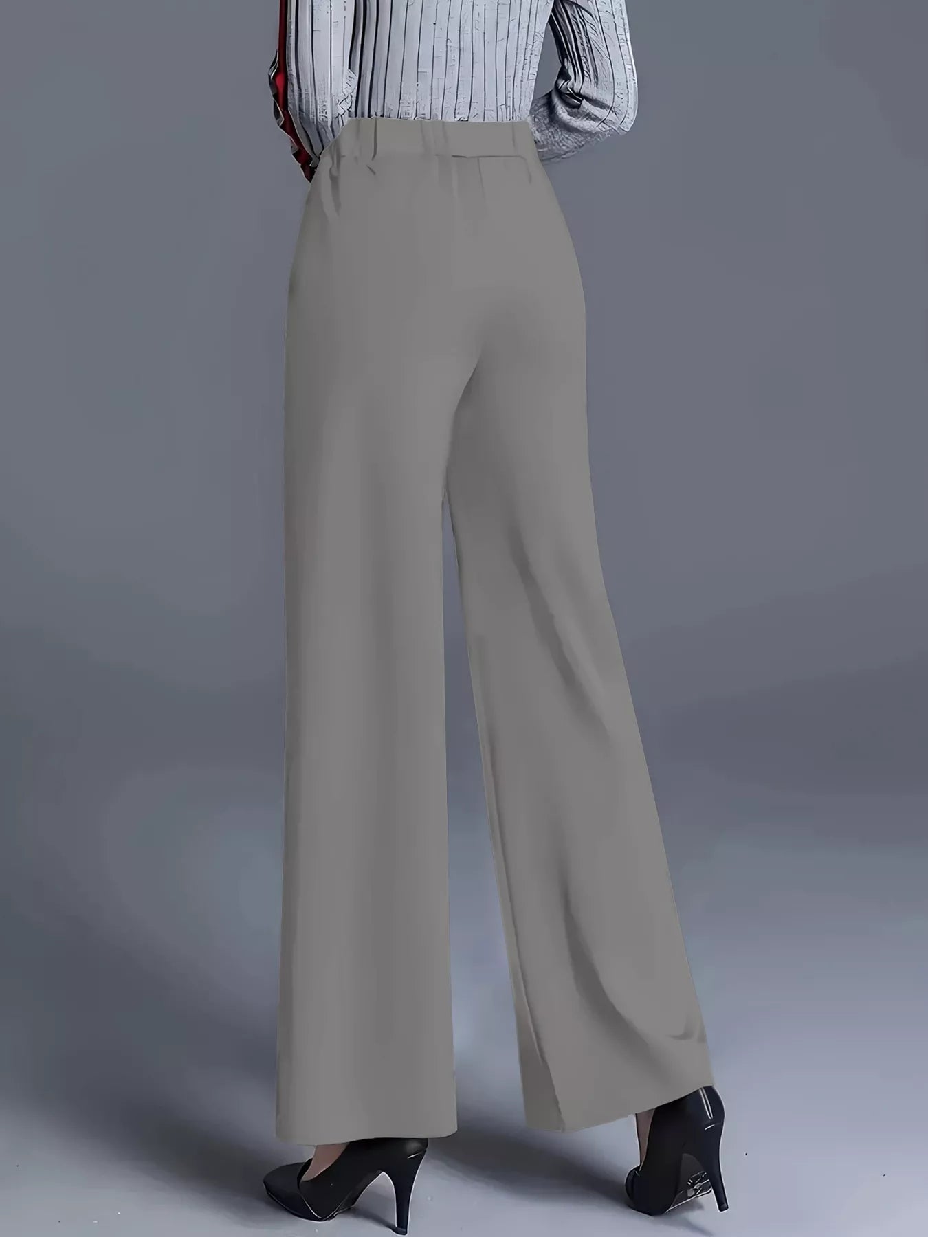 High-Waisted Wide Leg Pants - Tigbul's Variety Fashion Shop