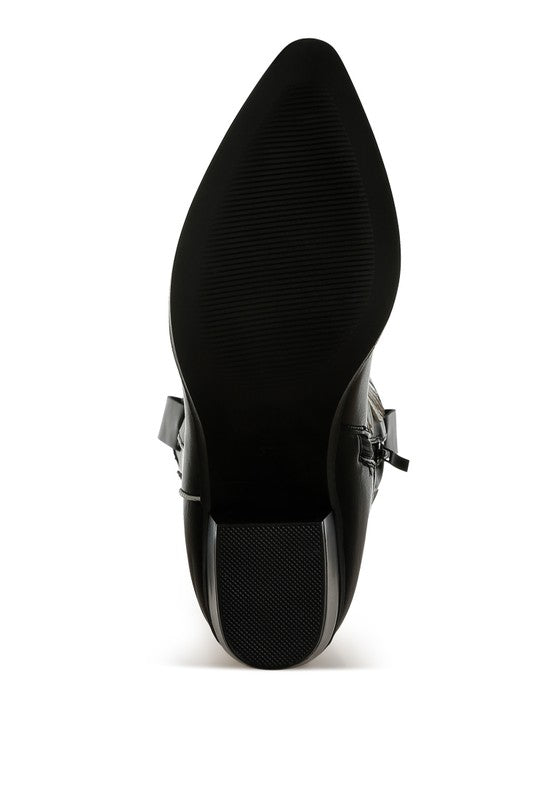 Thistle Winged Patchwork Cowboy Boots - Tigbul's Variety Fashion Shop
