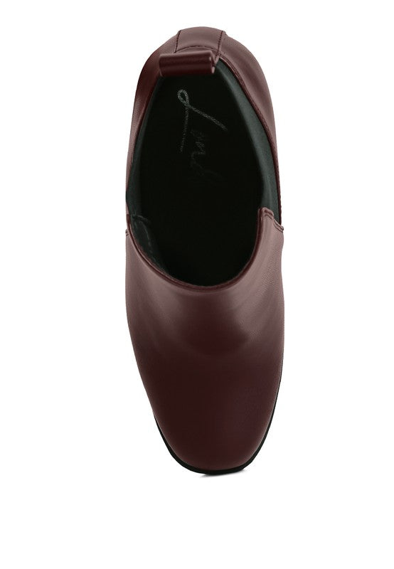 High Block Heel Chelsea Boots - Tigbul's Variety Fashion Shop