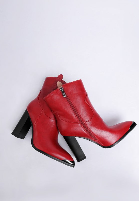 Hatter Pointed Toe Faux Leather Boots - Tigbul's Variety Fashion Shop