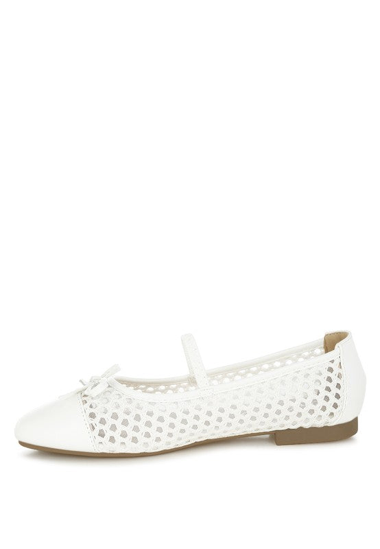 Omela Woven Bow Detail Ballerinas - Tigbul's Variety Fashion Shop