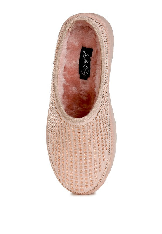 Kickles Rhinestones Embellished Classic Platform - Tigbul's Variety Fashion Shop