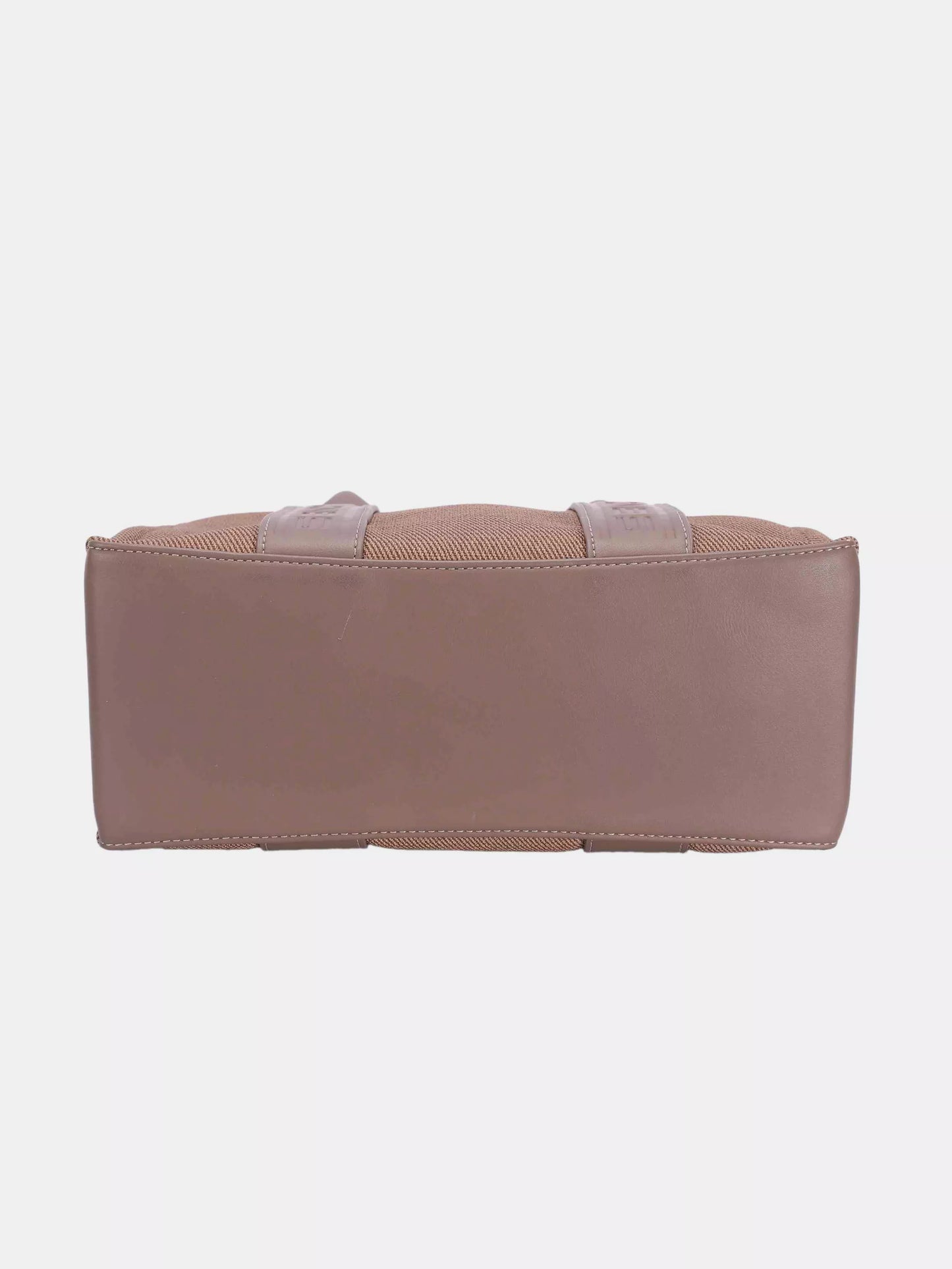 David Jones Canvas Tote Handbag with Contrast Leather Handles - Tigbul's Variety Fashion Shop