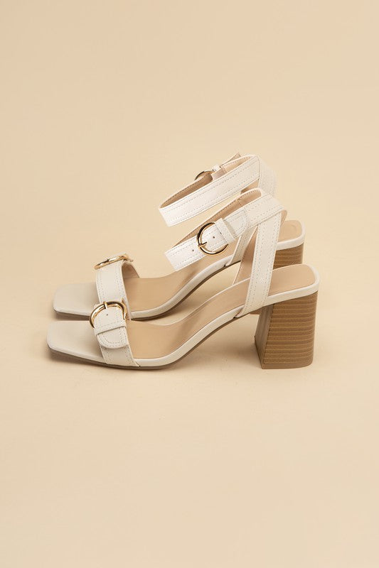 TREATY-S Buckle Sandal Heel - Tigbul's Variety Fashion Shop