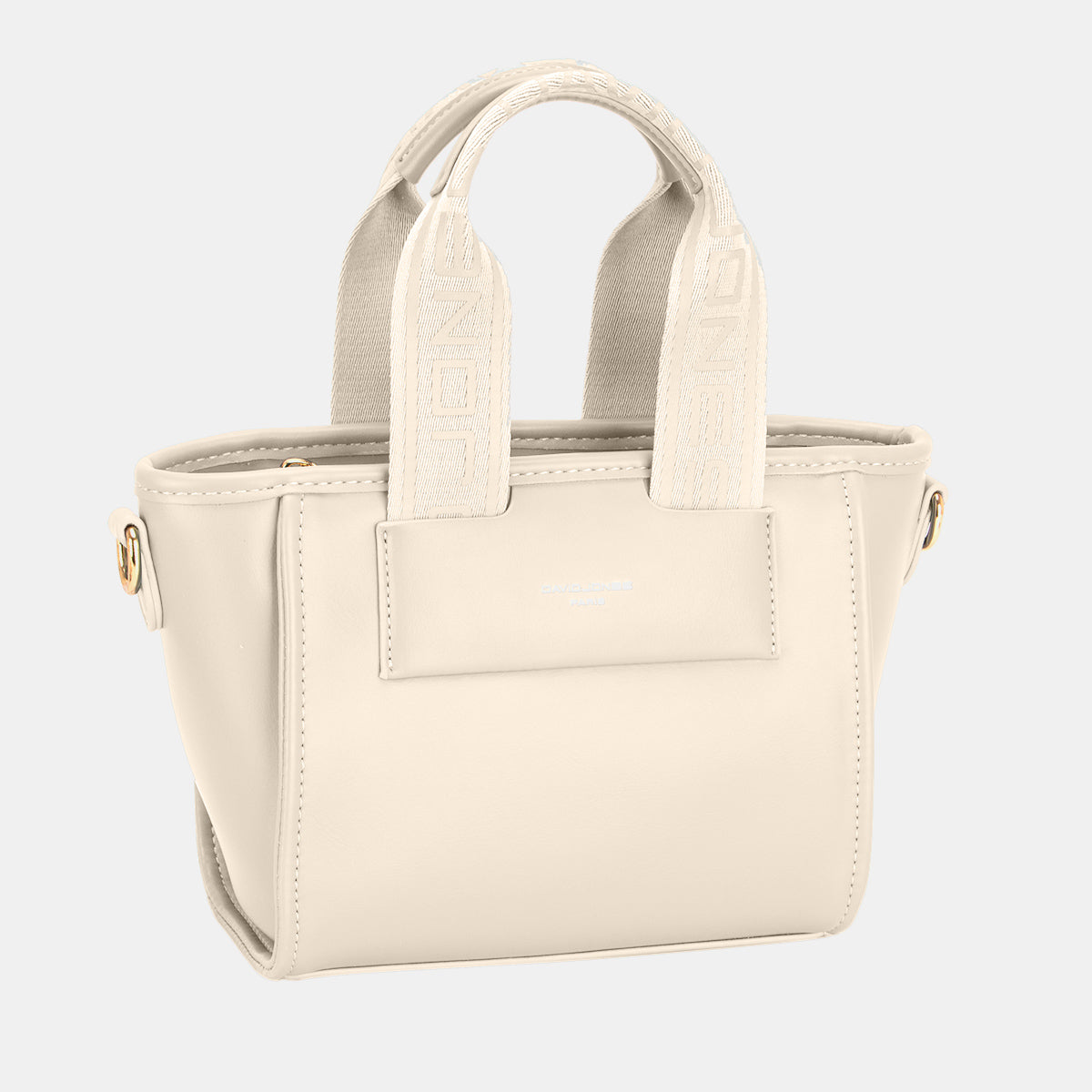 David Jones Small Handbag with Embossed Pattern Handles - Tigbul's Variety Fashion Shop