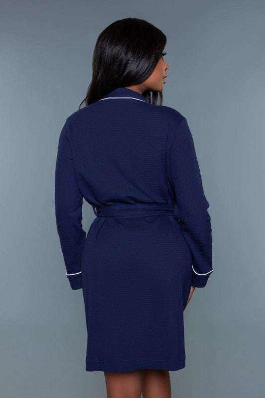Ladies Tie Belt Waffle Robe - Tigbul's Variety Fashion Shop