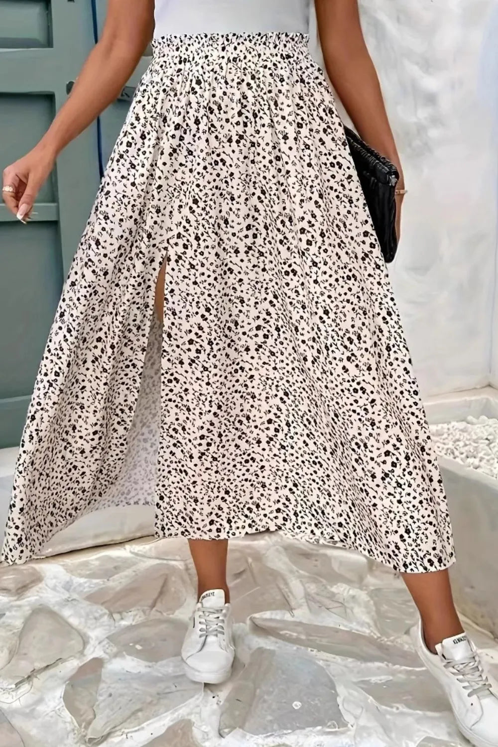 Slit Midi Skirt - Tigbul's Variety Fashion Shop