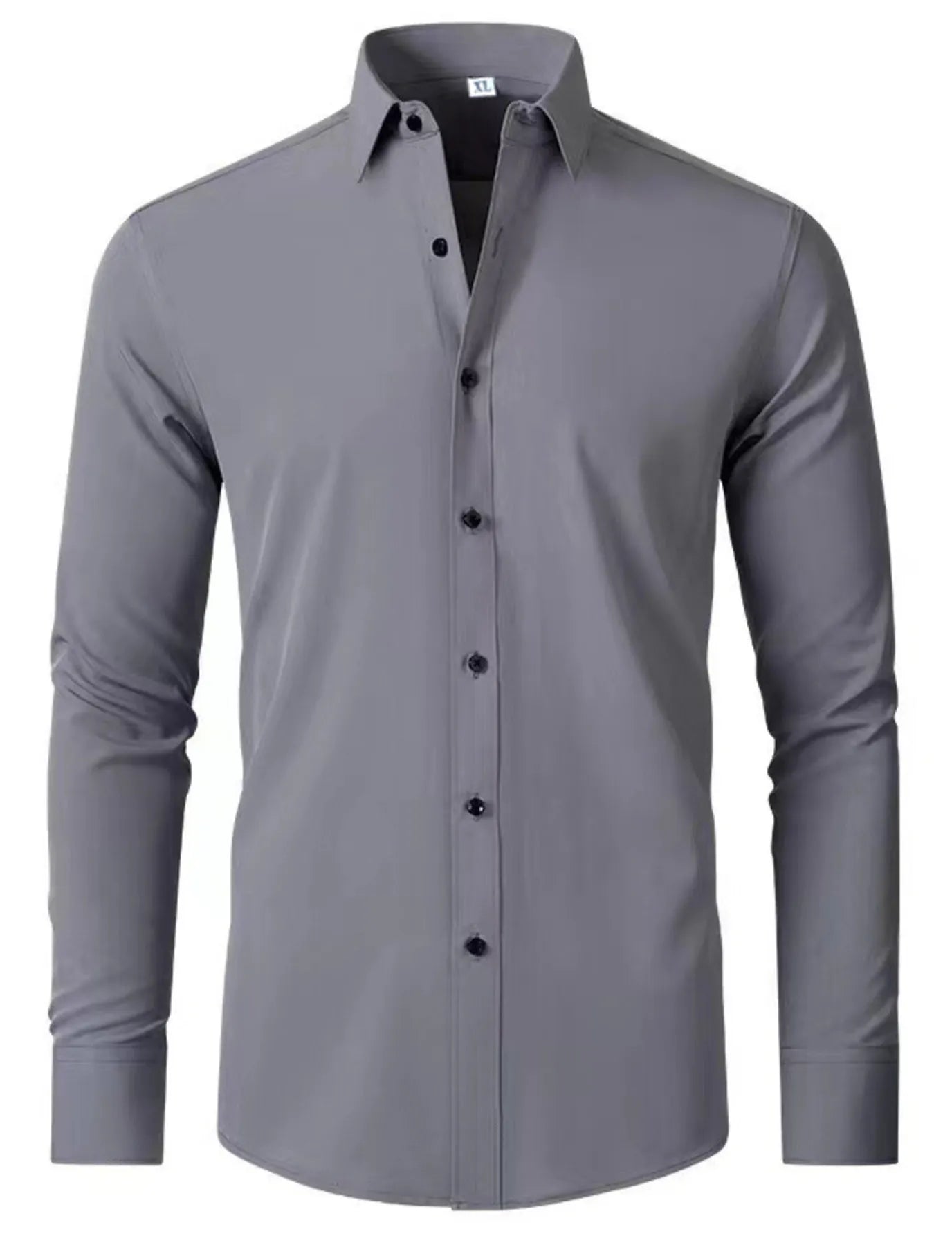 Men's Plus Size Button Up Long Sleeve Shirt - Tigbul's Variety Fashion Shop