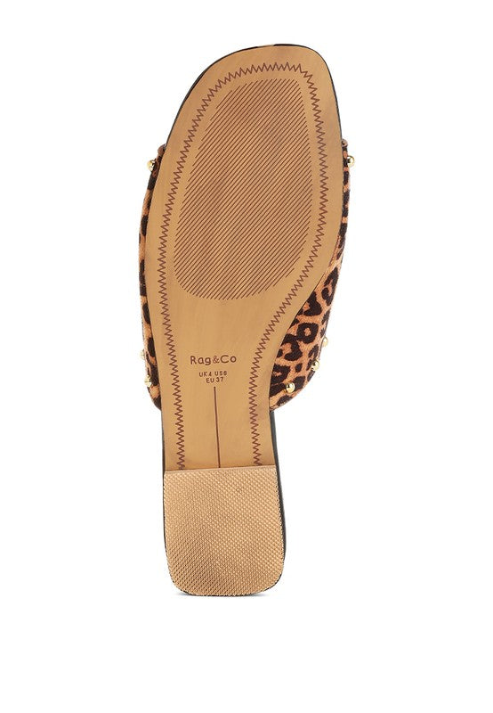 Hilsa Leopard Print Slip-On Flats - Tigbul's Variety Fashion Shop