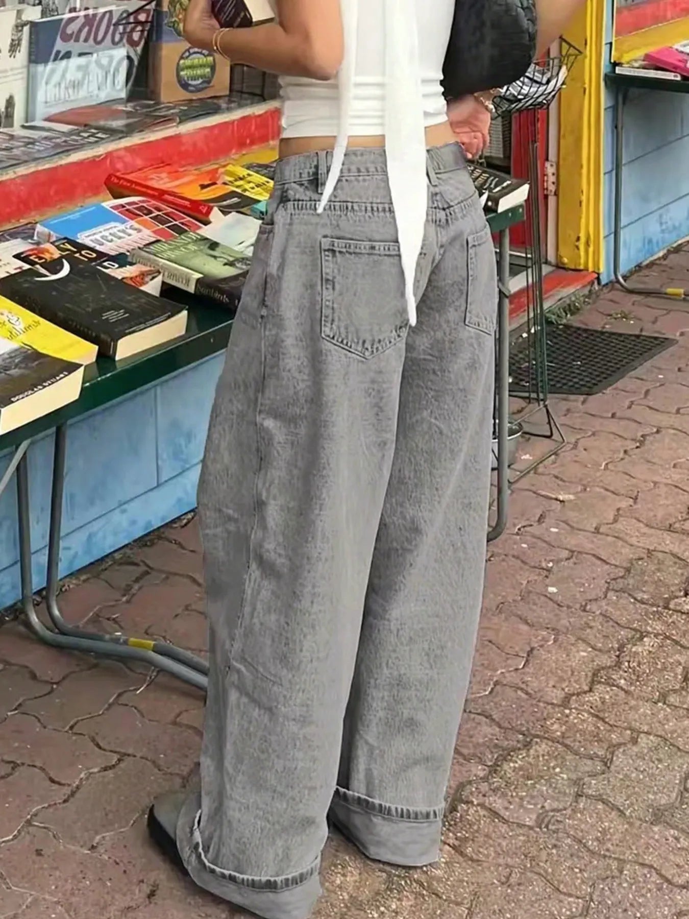 Wide Leg Jeans - Tigbul's Variety Fashion Shop