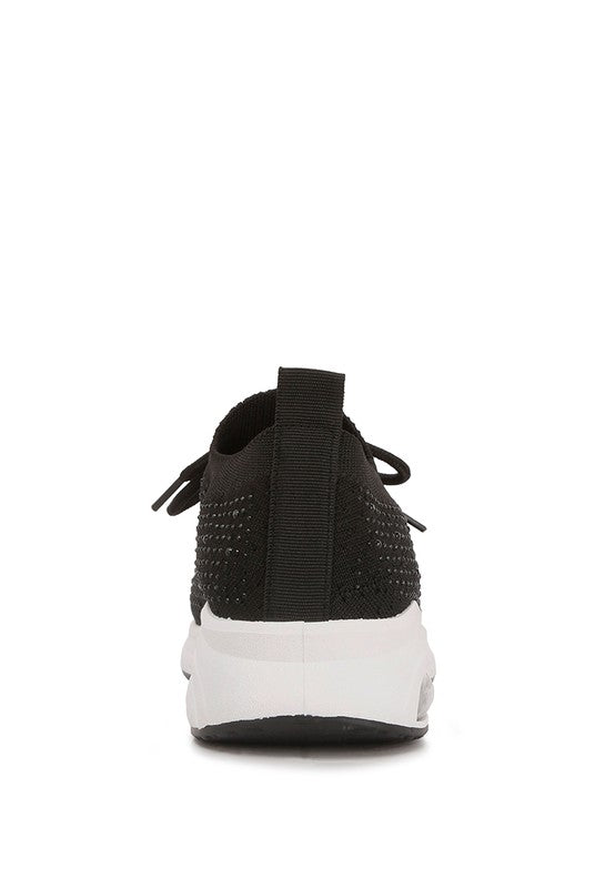 Elizha Stud Embellished Lace Up Sneakers - Tigbul's Variety Fashion Shop