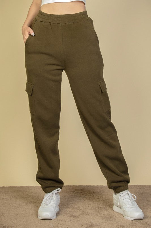 Side Pocket Drawstring Waist Sweatpants - Tigbul's Variety Fashion Shop