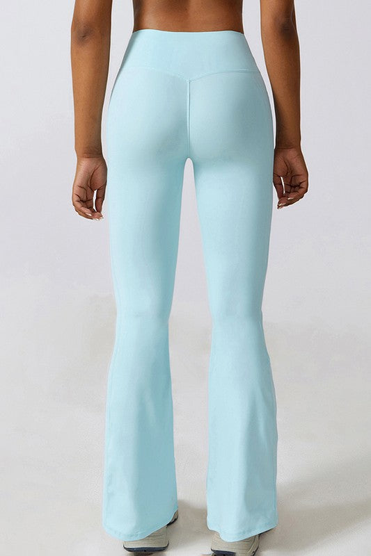 Casual buttock lift yoga flared pants - Tigbul's Variety Fashion Shop