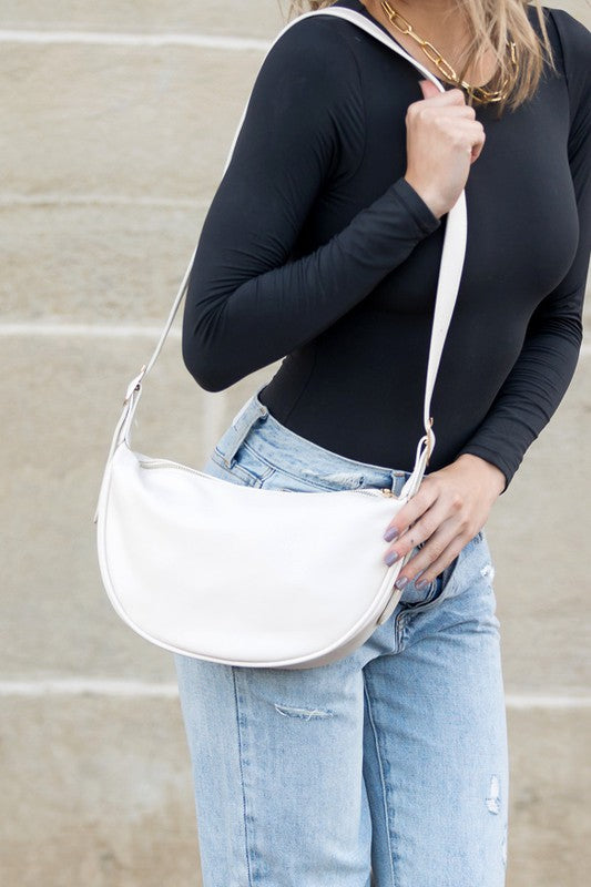 Millie Vegan Leather Crescent Sling - Tigbul's Variety Fashion Shop