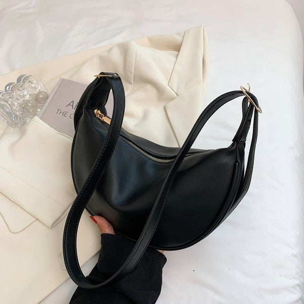 Millie Vegan Leather Crescent Sling - Tigbul's Variety Fashion Shop