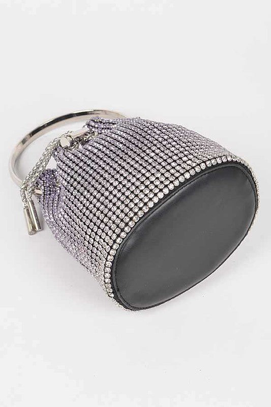 Rhinestone Top Handle Crossbody Swing Clutch Bag - Tigbul's Variety Fashion Shop