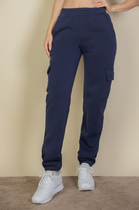 Side Pocket Drawstring Waist Sweatpants - Tigbul's Variety Fashion Shop