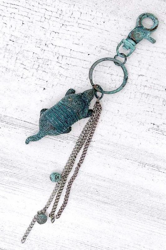 Vintage Armadillos Metal Keychain - Tigbul's Variety Fashion Shop