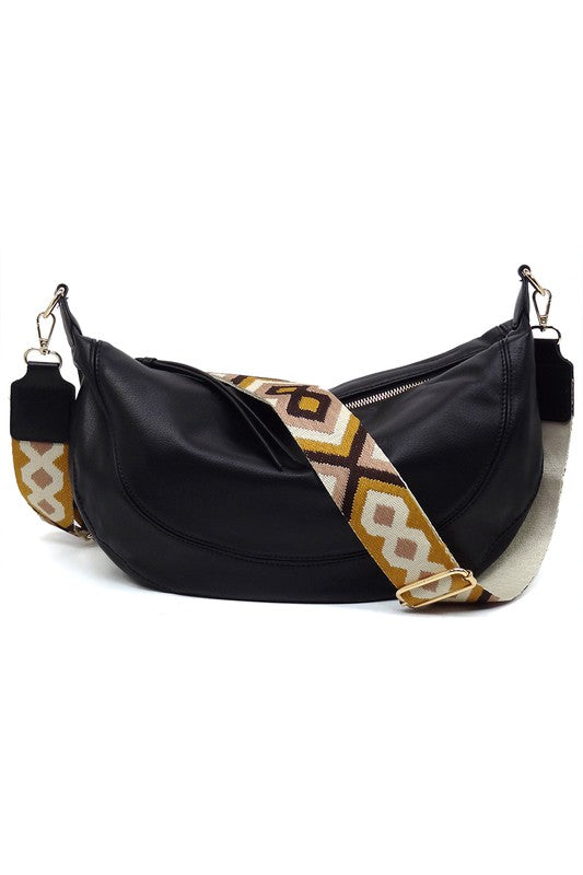 Aztec Guitar Strap Hobo Crossbody Bag - Tigbul's Variety Fashion Shop