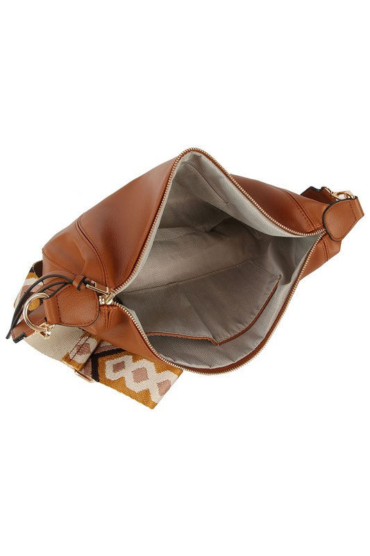 Aztec Guitar Strap Hobo Crossbody Bag - Tigbul's Variety Fashion Shop