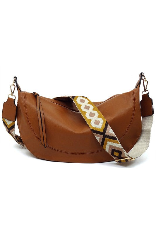 Aztec Guitar Strap Hobo Crossbody Bag - Tigbul's Variety Fashion Shop