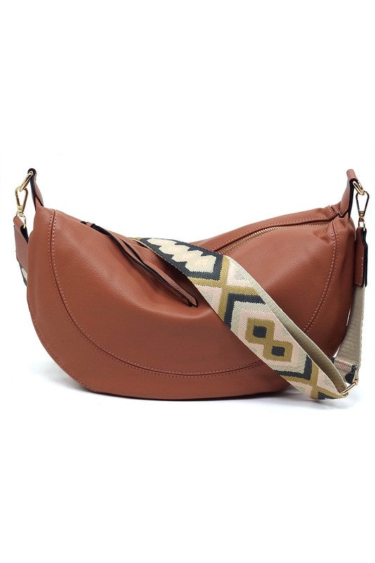 Aztec Guitar Strap Hobo Crossbody Bag - Tigbul's Variety Fashion Shop