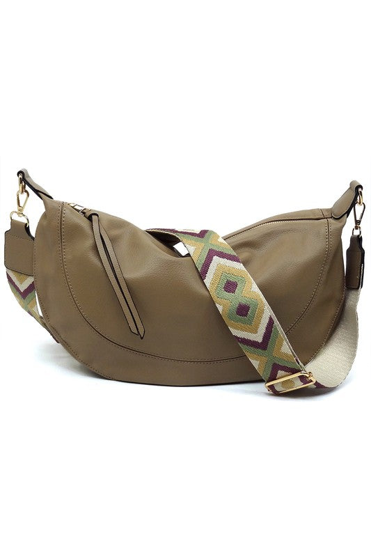 Aztec Guitar Strap Hobo Crossbody Bag - Tigbul's Variety Fashion Shop