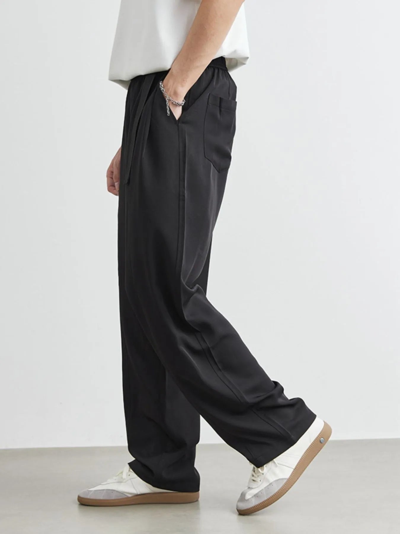 Men's Plus Size Relaxed Fit Wide Leg Drawstring Pants - Tigbul's Variety Fashion Shop