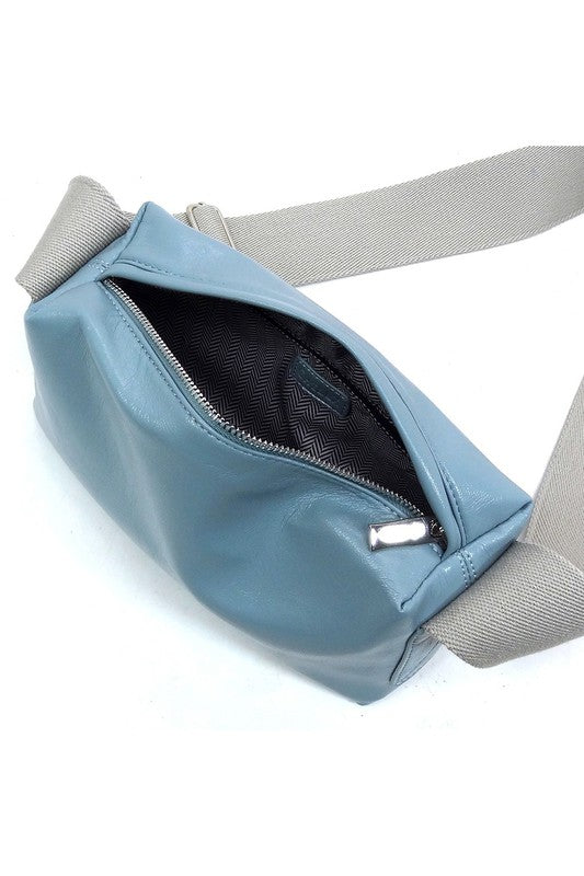 Wide Guitar Strap Boxy Crossbody Bag - Tigbul's Variety Fashion Shop