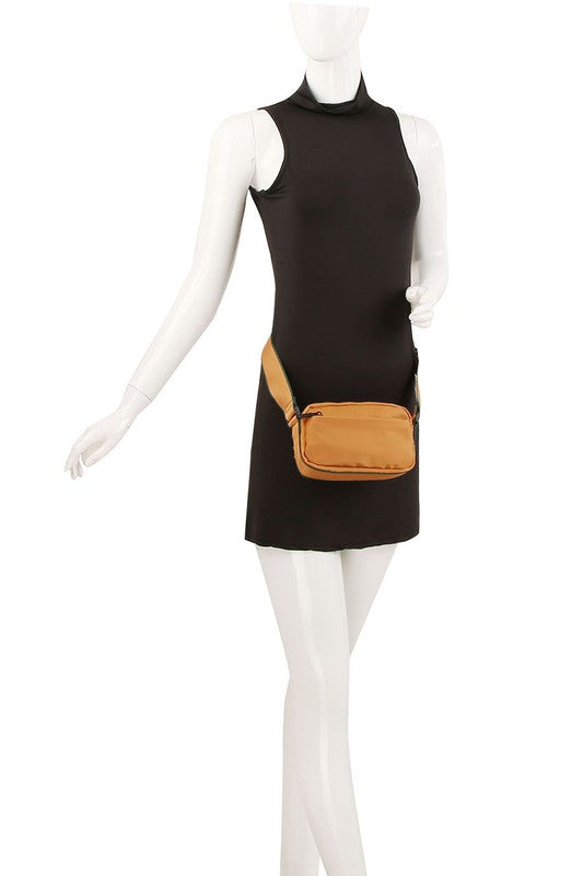 Nylon Fanny Pack Crossbody Bag - Tigbul's Variety Fashion Shop