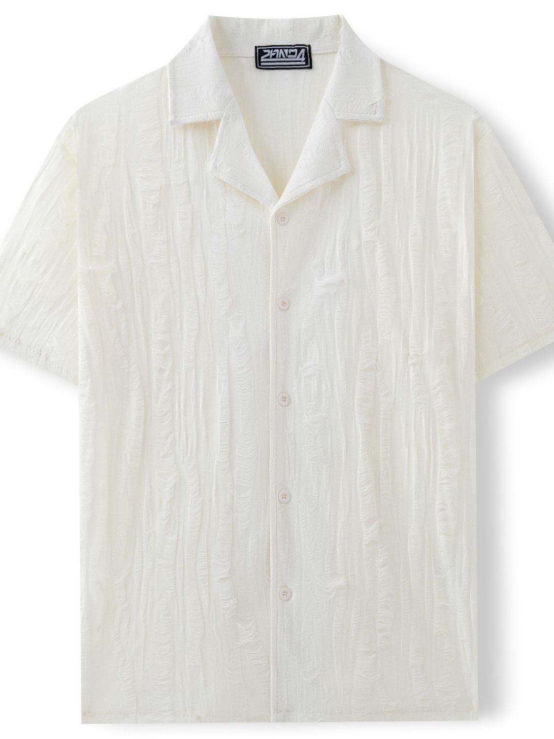 Men's Plus Size Collared Neck Short Sleeve Shirt - Tigbul's Variety Fashion Shop