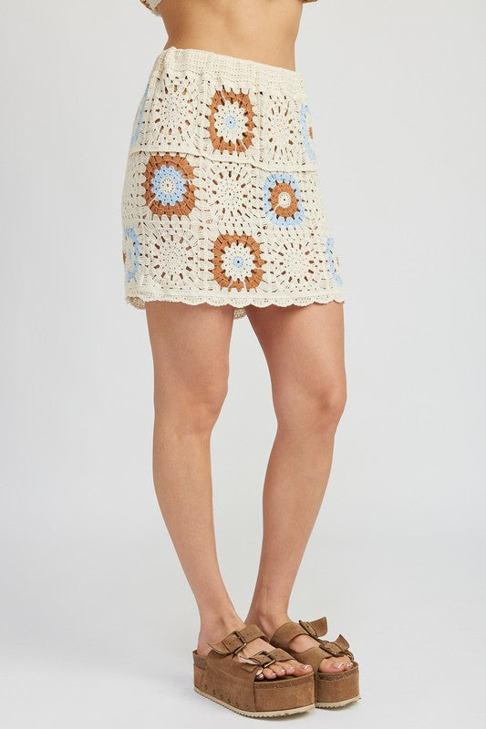 HIGH WAIST CROCHET MINI SKIRT - Tigbul's Variety Fashion Shop
