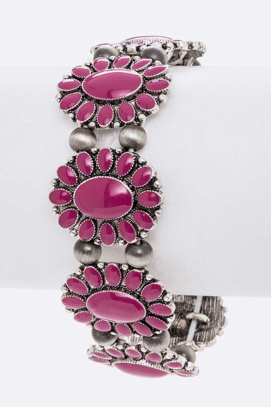 Stone Western Oversize Stretch Bracelet - Tigbul's Variety Fashion Shop