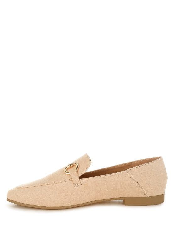 Noltas Horsebit Embellished Flat Loafers - Tigbul's Variety Fashion Shop