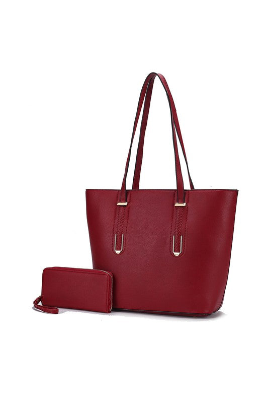 MKF Collection Mina Tote and Wristlet Wallet Mia k - Tigbul's Variety Fashion Shop