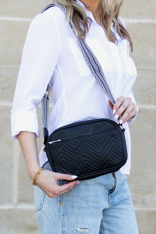 Everly Vegan Leather Camera Crossbody - Tigbul's Variety Fashion Shop