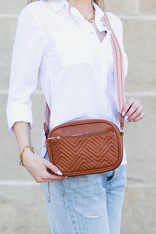 Everly Vegan Leather Camera Crossbody - Tigbul's Variety Fashion Shop