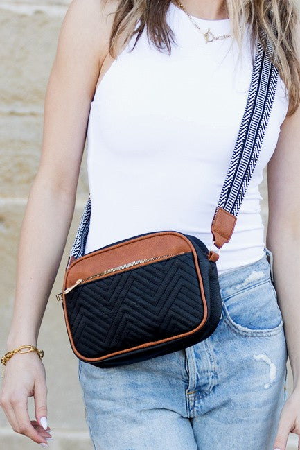 Everly Vegan Leather Camera Crossbody - Tigbul's Variety Fashion Shop