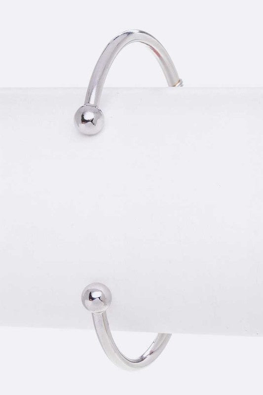 Rock Crystal Wired Adjustable Bracelet - Tigbul's Variety Fashion Shop