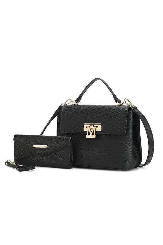 MKF Hadley Satchel Bag with Wristlet by Mia K - Tigbul's Variety Fashion Shop