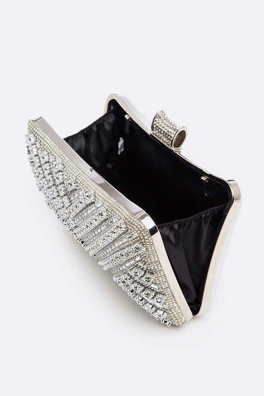 Crystal Iconic Bridal Party Box Clutch - Tigbul's Variety Fashion Shop